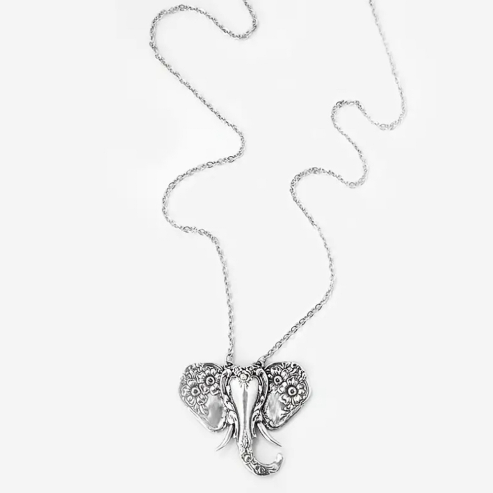 Elegant Elephant Pendant Necklace - Picture 5 of 6